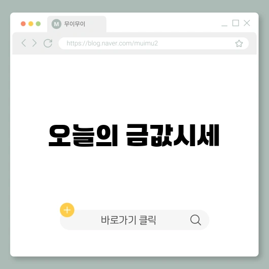 오늘 금값시세